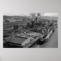 Longview, WA - Port View von Air