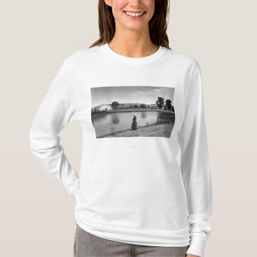 Longview, WA Stadtview See Sacajawea Fotografie T-Shirt (Vorderseite)
