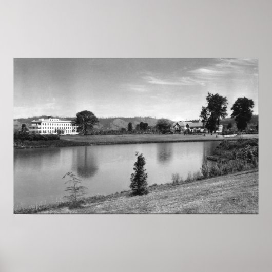 Longview, WA Town View Lake Sacajawea Fotografie Poster (Vorne)