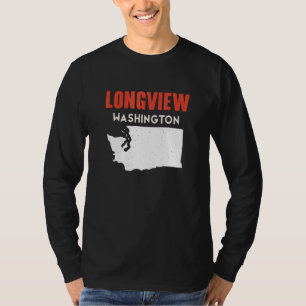 Longview Washington USA Bundesstaat Amerika Reise T-Shirt