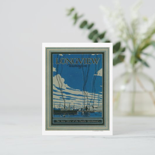 Longview, Washington Werbeplakat Postkarte (Stehend Vorderseite)