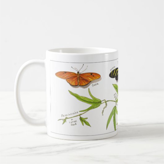 Longwing Schmetterlinge Kaffeetasse (Links)