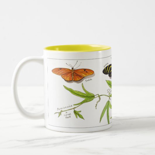 Longwing Schmetterlings-Tasse Zweifarbige Tasse (Links)