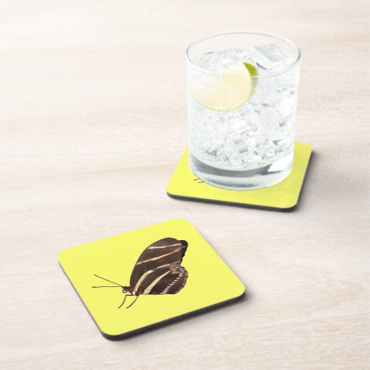 Longwing Zebra Butterfly Cork Untersetzer (Rechte Seite)