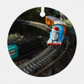 Longwood Garden Thomas the Tank Train Szene Ornament Aus Metall (Vorderseite)