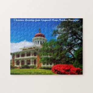Longwood House Natchez Weihnachtsgrüße Puzzle