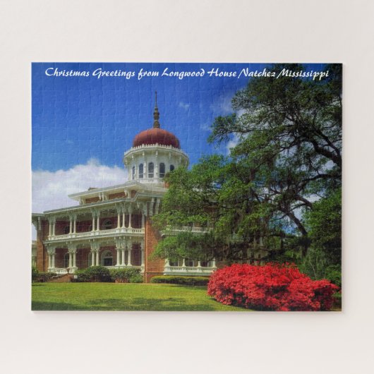 Longwood House Natchez Weihnachtsgrüße Puzzle (Horizontal)