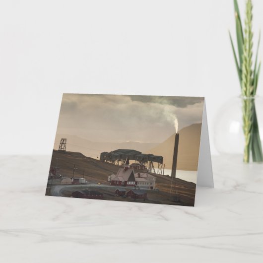 Longyearbyen Svalbard Karte (Vorderseite)