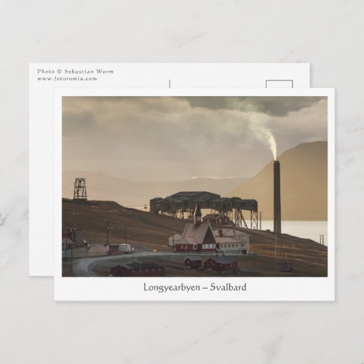 Longyearbyen Svalbard Postkarte (Vorne/Hinten)