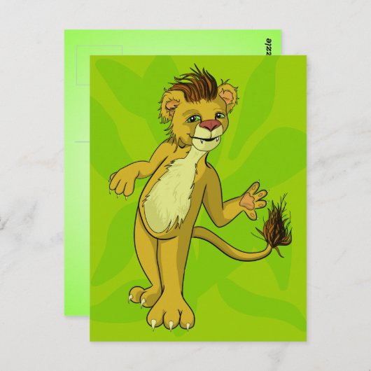Lonny Lion Postkarte (Vorne/Hinten)