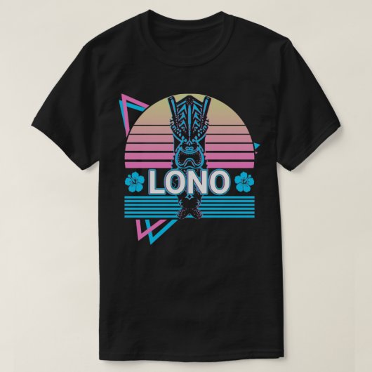 Lono Hawaiian God Alcient Hawaiian Mythology Retro T-Shirt (Design vorne)
