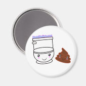 Loo & Poo Kawaii Freunde T - Shirt & mehr Magnet (Vorderseite/Rückseite)