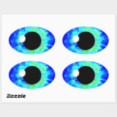 LOOCKY EYE OVALER AUFKLEBER (Blatt)