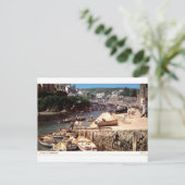 Looe Cornwall Antike Hafenboote Ansicht Postkarte (Stehend Vorderseite)