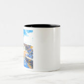Looe - Cornwall UK Zweifarbige Tasse (Mittel)