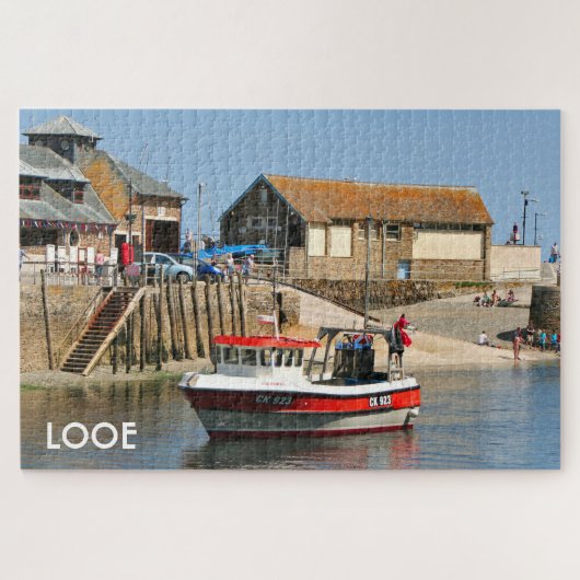 Looe: Fischerboot, Cornwall, England Puzzle (Horizontal)