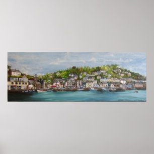 Looe Hafendruck auf Leinwand Poster