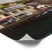 Looe-harbour-Druck auf Leinwand Poster (Ecke)