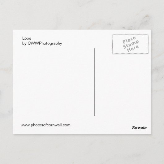 Looe in Cornwall Postkarte (Rückseite)