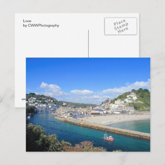 Looe in Cornwall Postkarte (Vorne/Hinten)