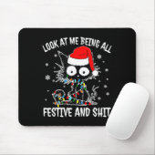 Look At Me Being All Festive And Funny Christmas C Mousepad (Mit Mouse)