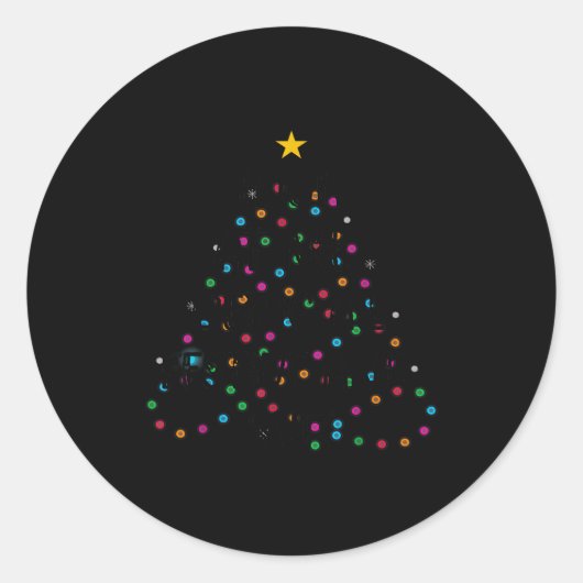 Look At Me Being All Festive And S Funny Christmas Runder Aufkleber (Vorderseite)