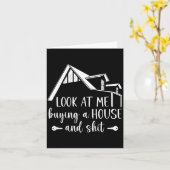 Look At Me Buying A House, First-time Home Owner  Karte (Gelbe Blume)