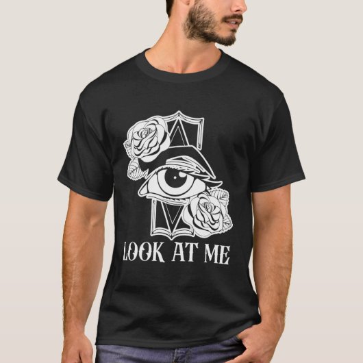 Look At Me Get Distract Illusions Tricks Optical T-Shirt (Vorderseite)