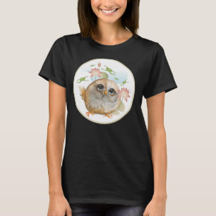 LOOK B4 U LEAP Aquarelluhu T-Shirt