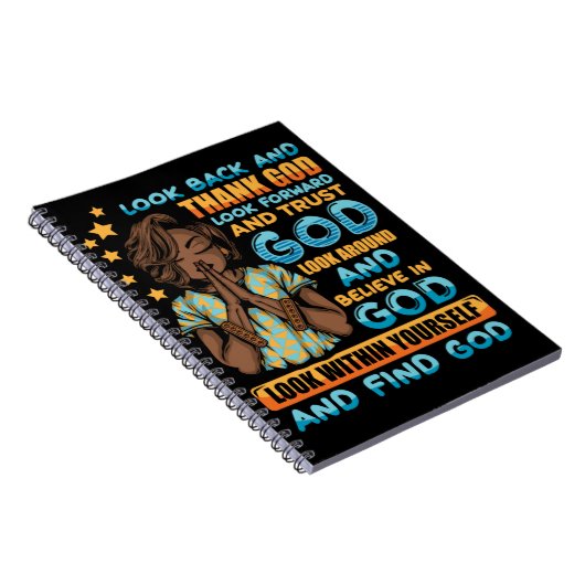 Look Back & Dankeschön Spiral Notebook Notizblock (Rechte Seite)