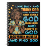 Look Back & Dankeschön Spiral Notebook Notizblock (Vorderseite)