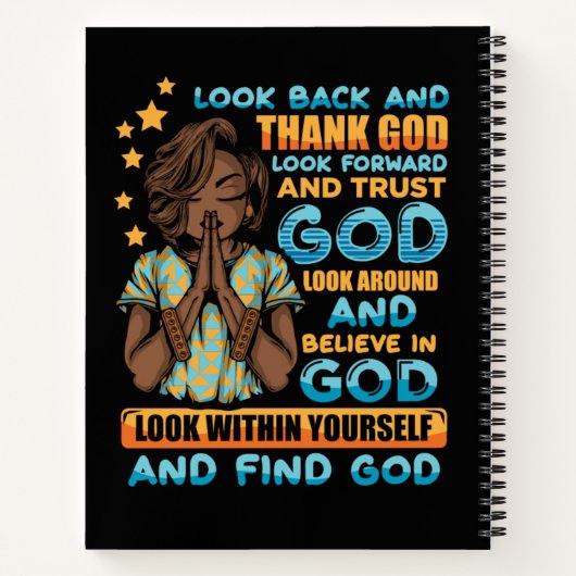 Look Back & Dankeschön Spiral Notebook Notizblock (Rückseite)