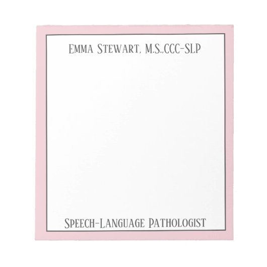 Look@ Custom SLP Notebook! Notizblock (Vorderseite)