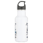 "Look" Gesund/Schmetterling...CVS Edelstahlflasche (Vorderseite)