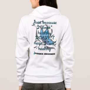 "Look" gesund/Schmetterling...Dystonie Hoodie