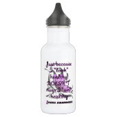 "Look" Gesund/Schmetterling...Fibro Edelstahlflasche (Links)