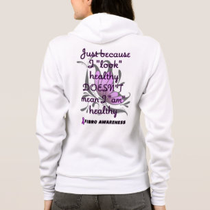 "Look" gesund/Schmetterling...Fibro Hoodie