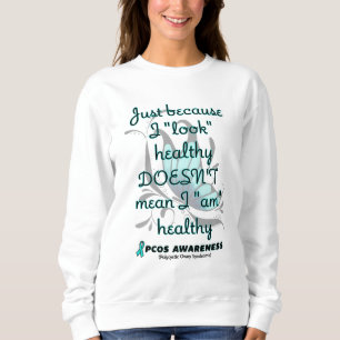 "Look" gesund/Schmetterling...PCOS Sweatshirt