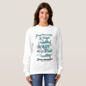 "Look" gesund/Schmetterling...PCOS Sweatshirt (Vorne ganz)