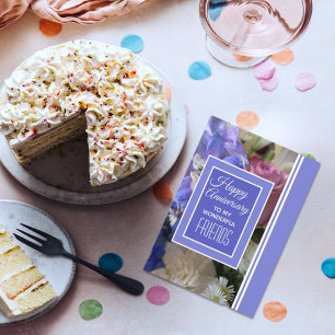 Look @ Happy Jubiläum an Freunde Grußkarte Karte