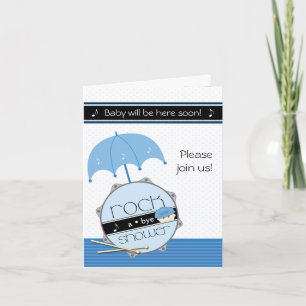 Look out world, here I drum! BabyShower invitation Einladung