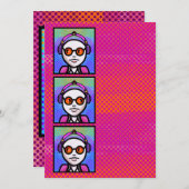 Look See and Shades Einladung (Vorne/Hinten)