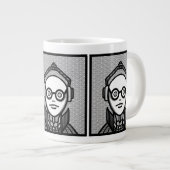 Look See in Shades Design Jumbo-Tasse (Vorderseite Rechts)