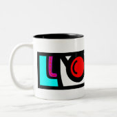 Look Seeing Zweifarbige Tasse (Links)