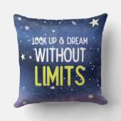 Look up and dream without limits kissen (Rückseite)