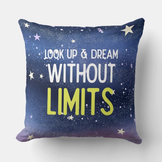 Look up and dream without limits kissen (Vorderseite)