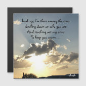 Look Up - eine Hommage an einen lieben Magnetkarte (Vorne/Hinten)