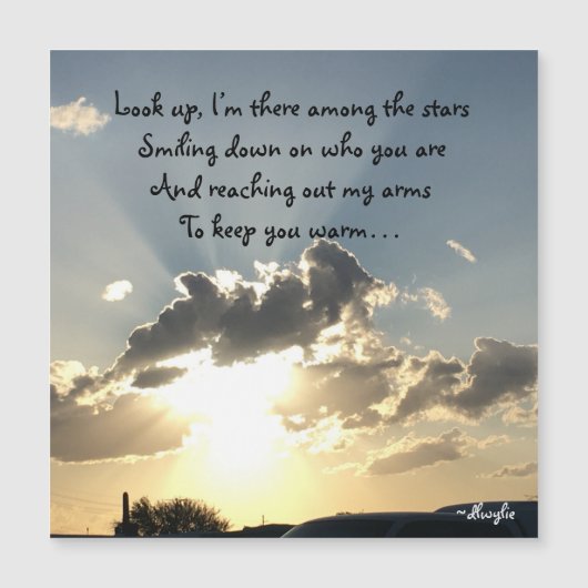 Look Up - eine Hommage an einen lieben Magnetkarte (Vorderseite)