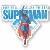 Look Up It's Superman Aufkleber (Vorderseite)