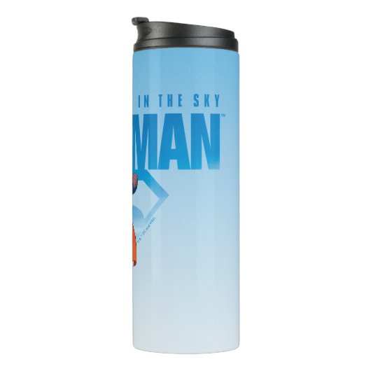 Look Up It's Superman Thermosbecher (Nach rechts gedreht)